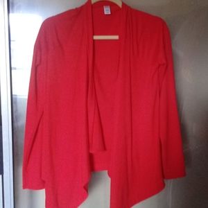 Ladies long sleeve SharkBite hem overlap